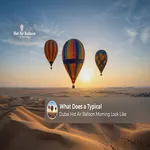 Dubai hot air balloon morning over the Arabian Desert