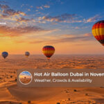 Hot air balloon ride in Dubai in November with sunrise views over the desert
